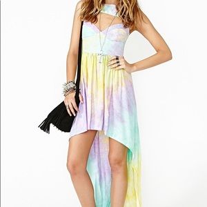 this is a love song pastel rainbow “del rey” dress